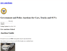 Tablet Screenshot of gov-auctions.org